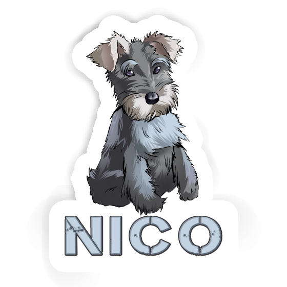 Sticker Nico Schnauzer Gift package Image