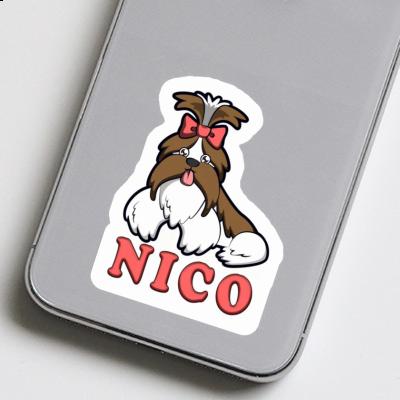 Shih Tzu Autocollant Nico Image