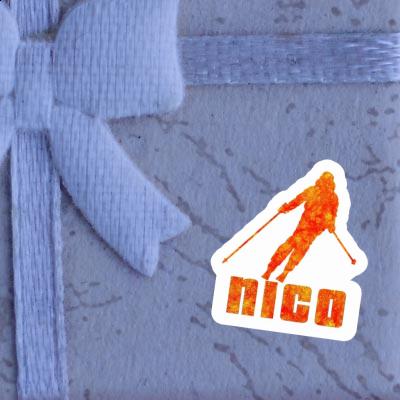 Nico Autocollant Skieuse Gift package Image