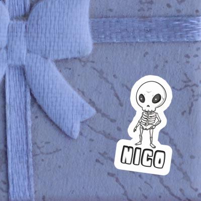 Sticker Nico Skeleton Laptop Image