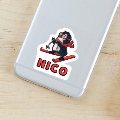 Sticker Nico Skifahrerin Laptop Image