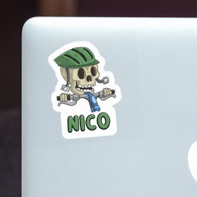 Nico Sticker Bicycle Rider Notebook Image