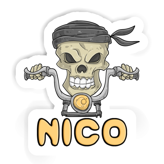 Sticker Nico Motorcycle Rider Image