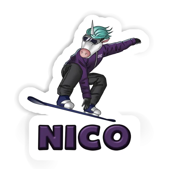 Sticker Nico Snowboarder Image