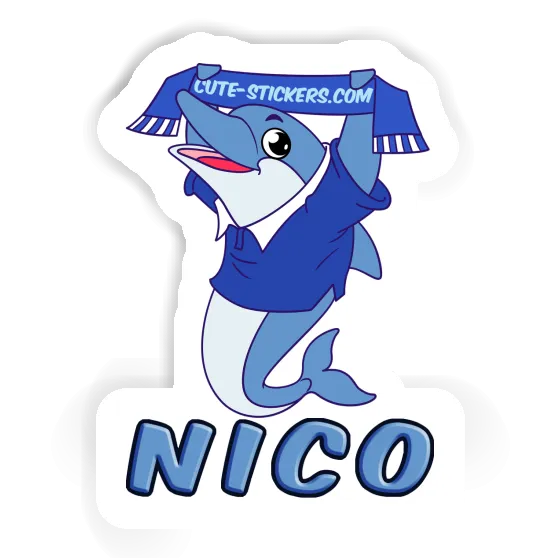 Sticker Nico Dolphin Laptop Image