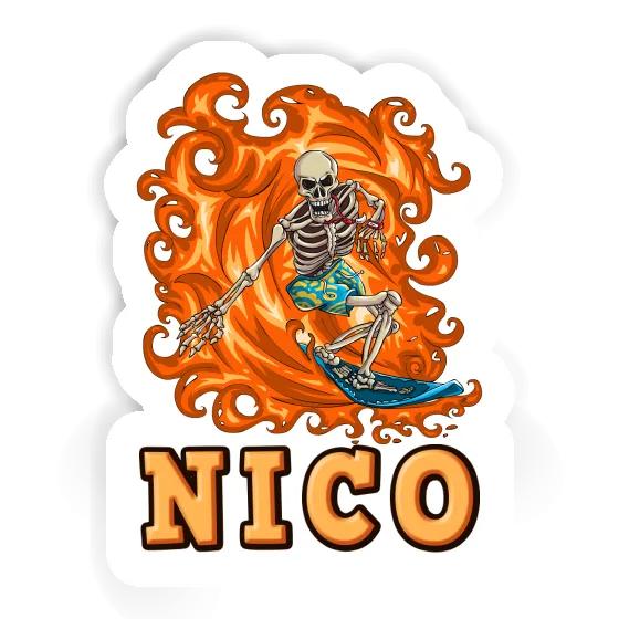 Surfer Sticker Nico Laptop Image