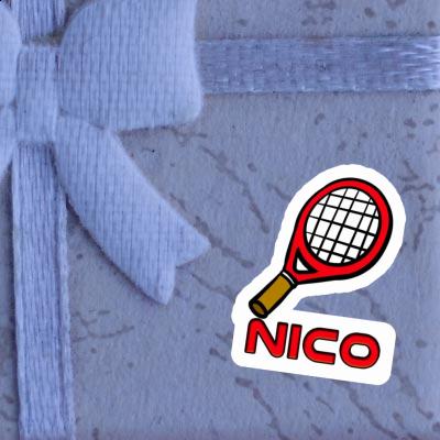 Autocollant Nico Raquette de tennis Notebook Image