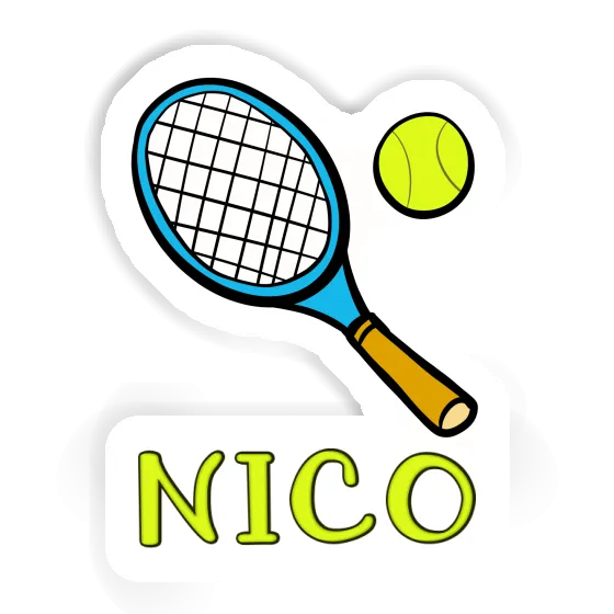 Autocollant Nico Raquette de tennis Notebook Image