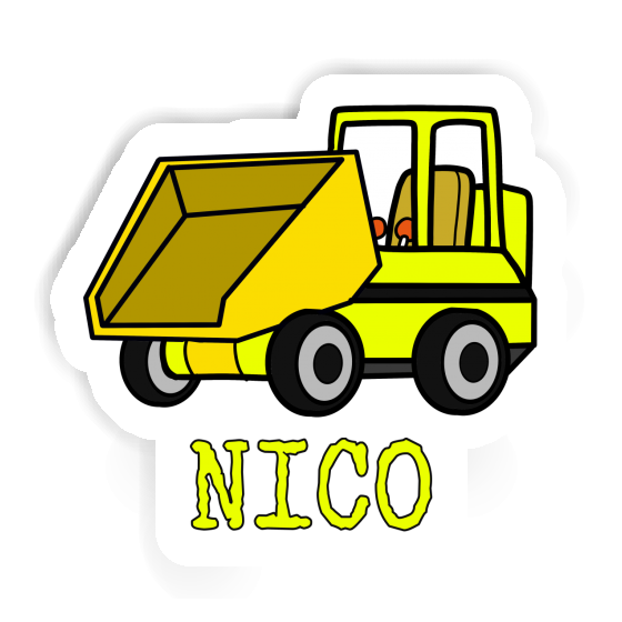 Front Tipper Sticker Nico Gift package Image