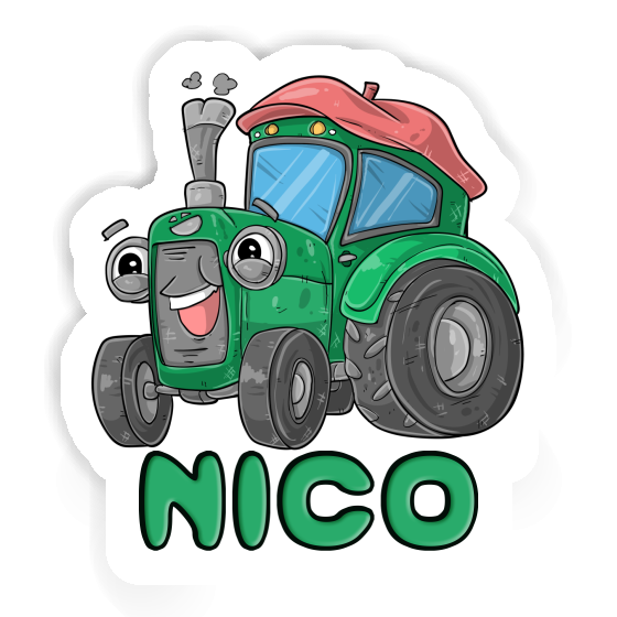 Nico Sticker Tractor Laptop Image