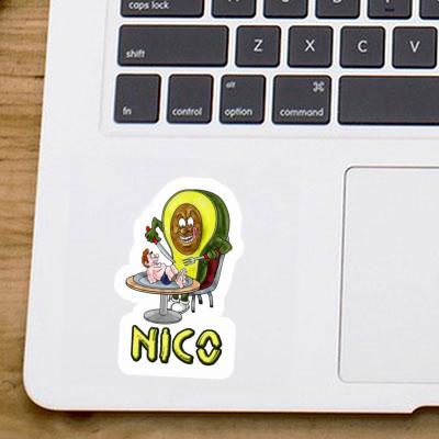 Avocat Autocollant Nico Notebook Image