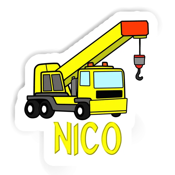 Nico Sticker Truck crane Gift package Image