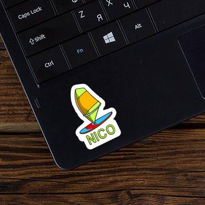 Windsurfbrett Sticker Nico Laptop Image