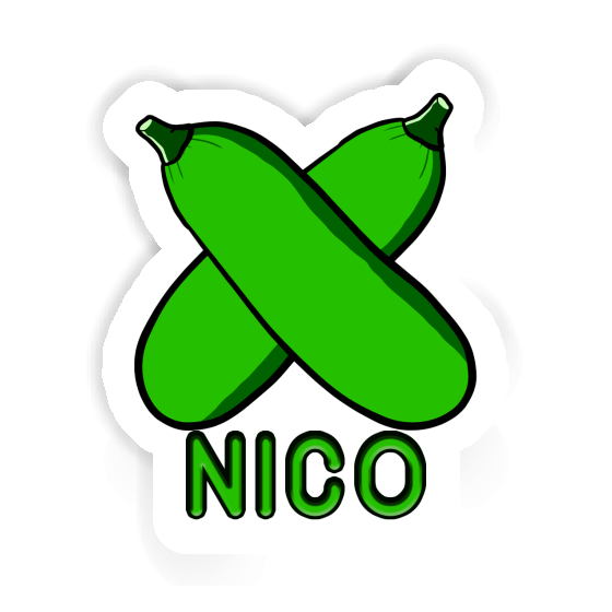 Nico Sticker Zucchini Laptop Image