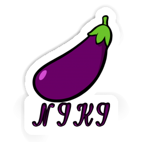 Sticker Niki Eggplant Image