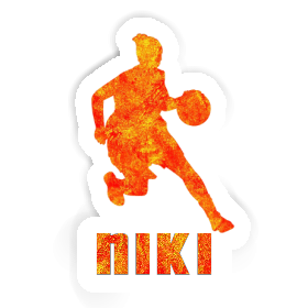 Niki Autocollant Joueuse de basket-ball Image