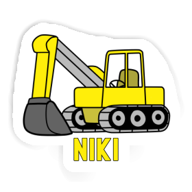 Sticker Excavator Niki Image