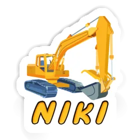 Sticker Excavator Niki Image