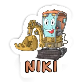 Sticker Niki Little Excavator Image