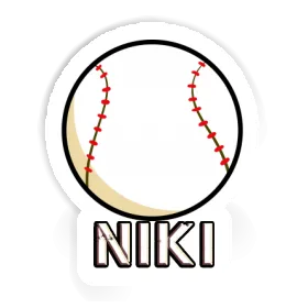 Niki Autocollant Baseball Image