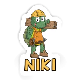 Sticker Bauarbeiter Niki Image