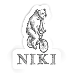 Bicycle rider Sticker Niki Image