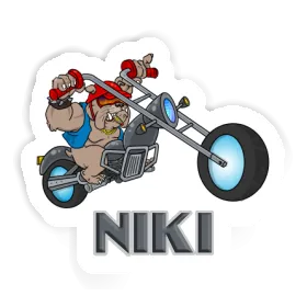 Niki Sticker Biker Image