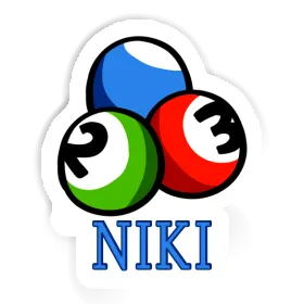 Niki Sticker Billardkugel Image