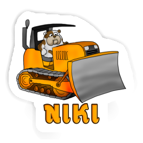 Niki Sticker Bulldozer Image