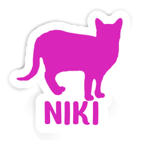 Aufkleber Niki Katze Image