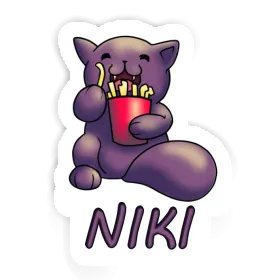 Sticker Niki Pommes-Katze Image