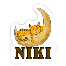 Niki Sticker Sleeping Cat Image