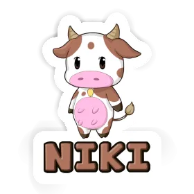 Vache Autocollant Niki Image