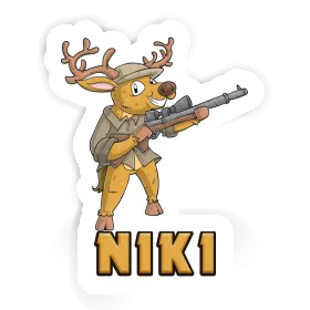 Chasseur Autocollant Niki Image