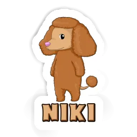 Niki Autocollant Caniche Image