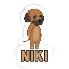 Autocollant Dogue allemand Niki Image