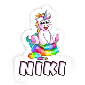 Autocollant Baby licorne Niki Image