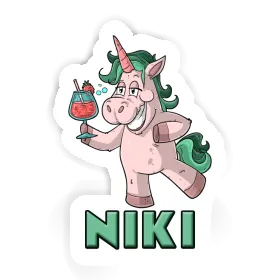 Sticker Niki Party-Einhorn Image