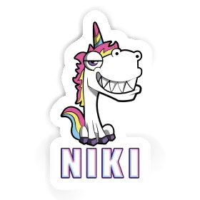 Grinse-Einhorn Sticker Niki Image