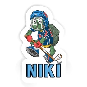 Sticker Niki Ice-Hockey Player Image