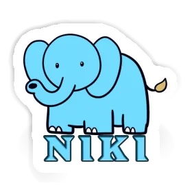 Niki Sticker Elephant Image