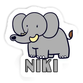 Autocollant Éléphant Niki Image