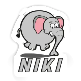 Autocollant Niki Éléphant Image