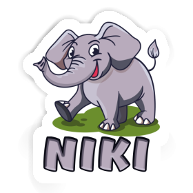 Sticker Elephant Niki Image