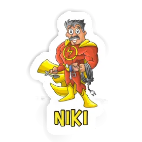 Niki Sticker Electrician Image