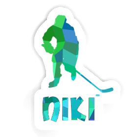 Aufkleber Eishockeyspieler Niki Image