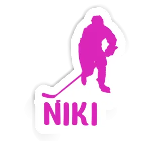 Hockey Player Sticker Niki Image