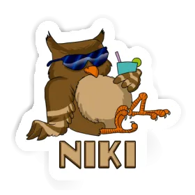 Niki Sticker Cool Owl Image