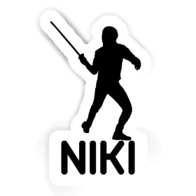 Autocollant Escrimeur Niki Image