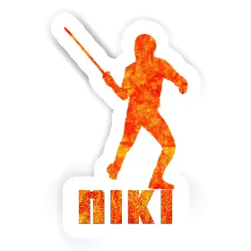 Niki Sticker Fencer Image